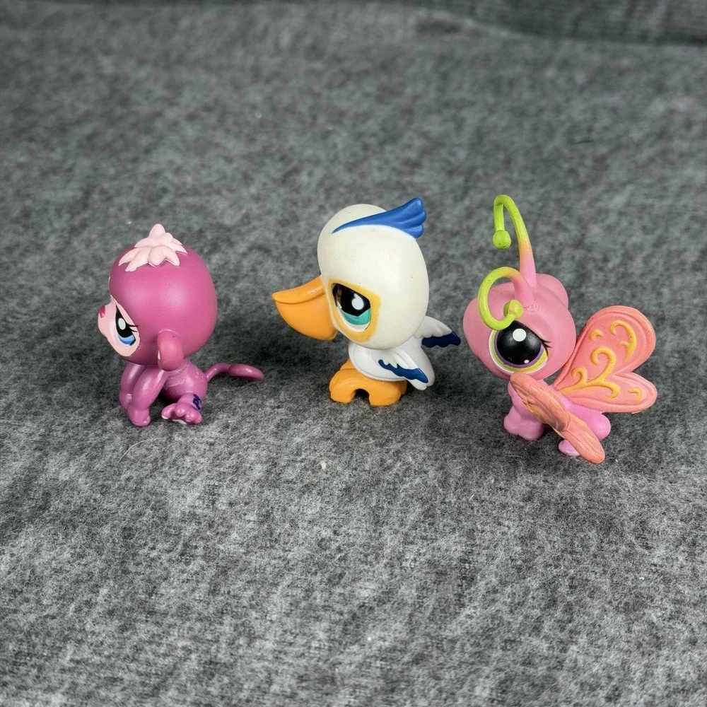 Hasbro Littlest Pet Shop Monkey Bird Butterfly LPS #517 1737 299